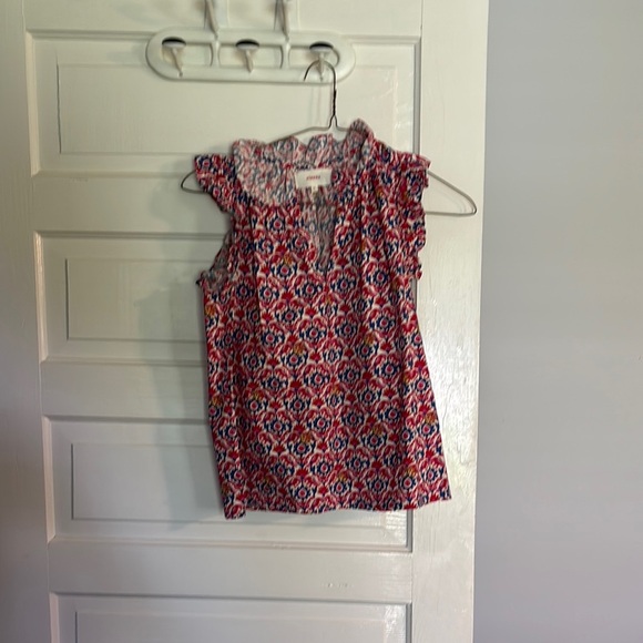 Xirena Floral Sleeveless Top - Red and Blue - Picture 1 of 5